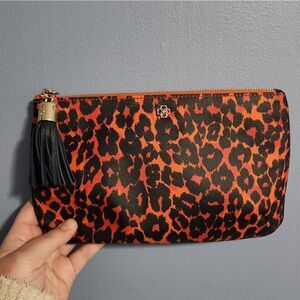 Ann taylor bag pouch zipper clutch wallet makeup bag pencil case purse preowned